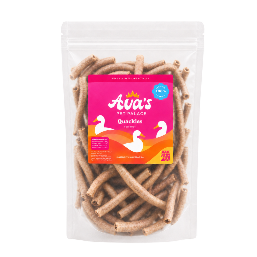 Freeze Dried Duck Trachea - Quackles by Ava's Pet Palace