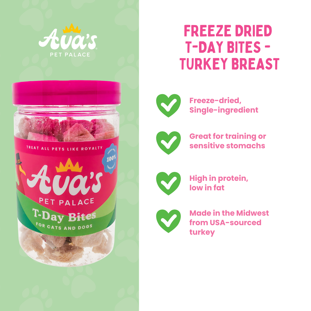 Freeze Dried T-Day Bites - Turkey Breast by Ava's Pet Palace