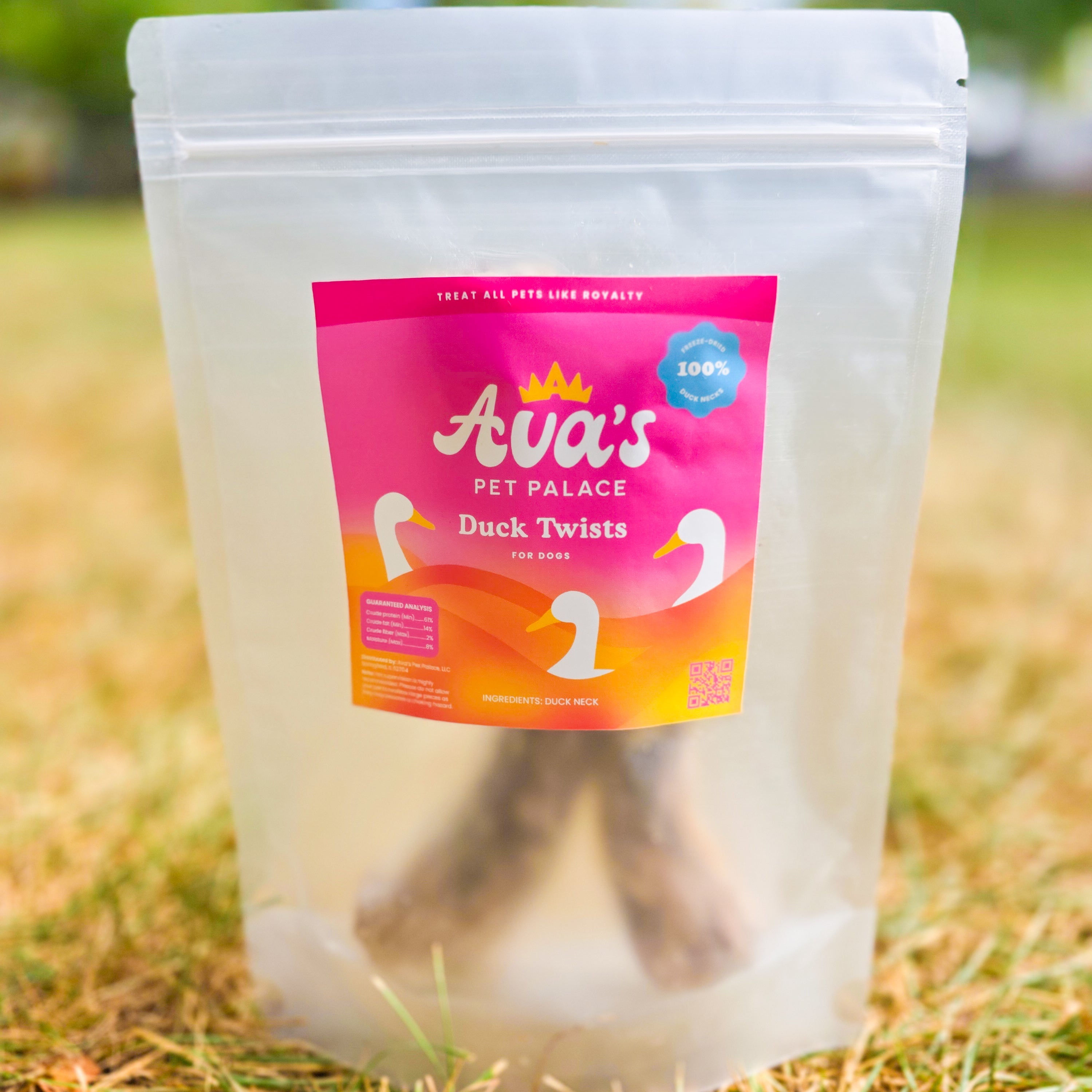 Freeze Dried Duck Neck - Duck Twists by Ava's Pet Palace