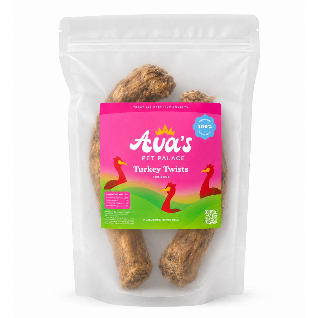 Freeze Dried Turkey Neck - Turkey Twists by Ava's Pet Palace