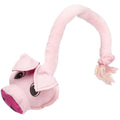 22" Safari Pig Animal Toy with Embedded Ball & Rope by Dogline