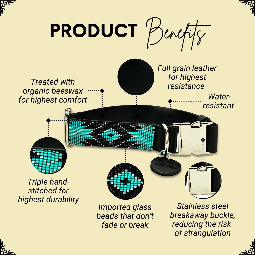 Saint Barth dog collar (quick release) by Sambboho