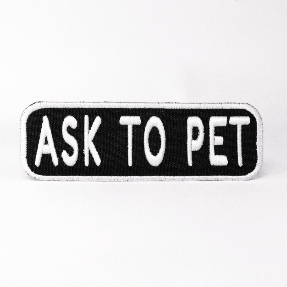 Ask to Pet 2x6 Patch by K9 Sport Sack