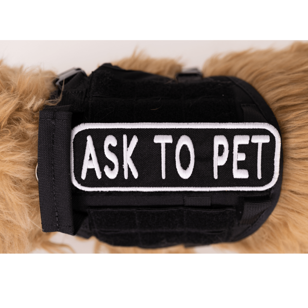 Ask to Pet 2x6 Patch by K9 Sport Sack