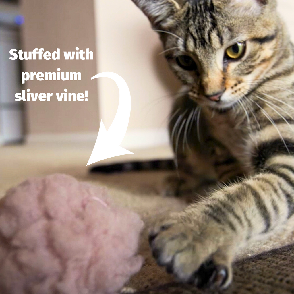 HuggleKats® FlufferFleece™ Ballies Plush Cat Toys, 3 Pack by HuggleHounds