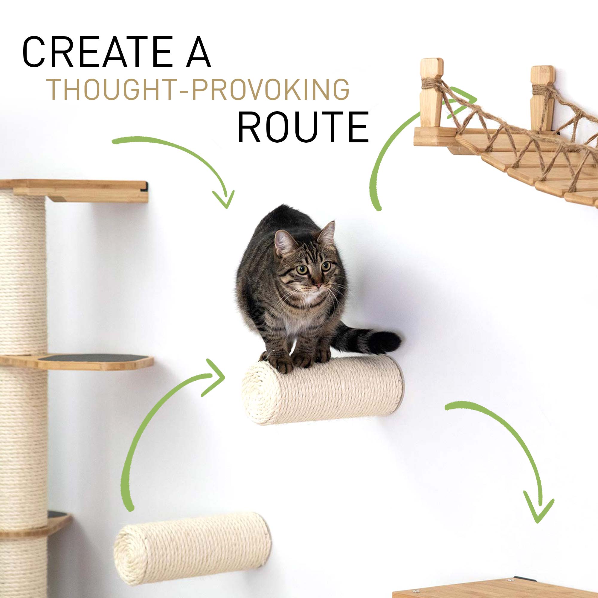 Floating Cat Step for Wall by Catastrophic Creations
