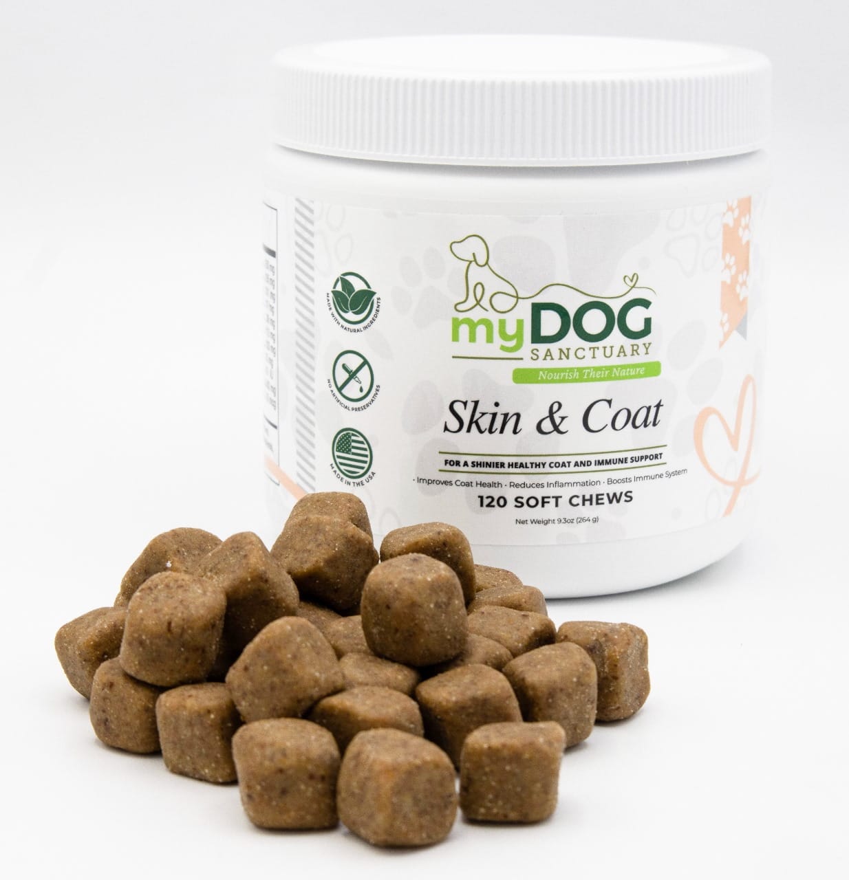 Radiant Refuge Skin & Coat Chews by My Dog Sanctuary