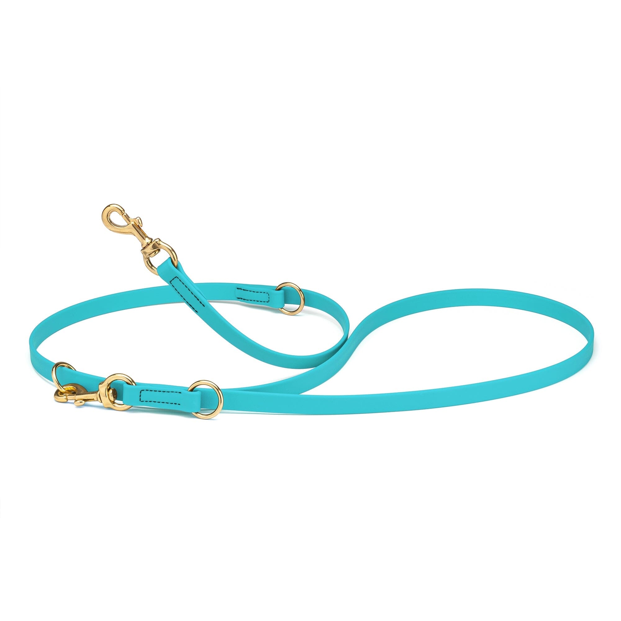 Viper Biothane Adjustable Multi-Purpose Dog Leash with Brass Hardware, 7FT by Dogline