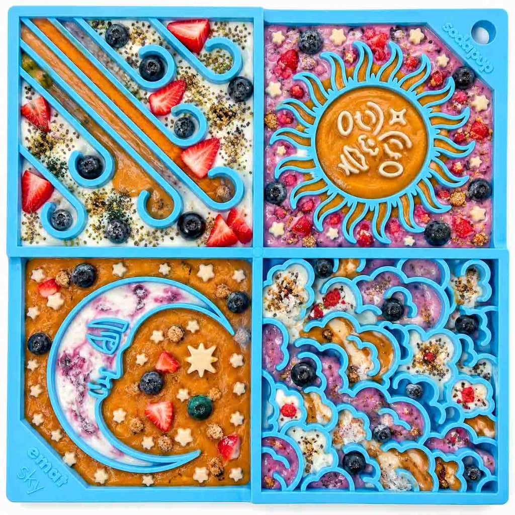 Sky eMat - Enrichment Lick Mat for Dogs and Cats | Celestial Design | SodaPup by SodaPup/True Dogs, LLC