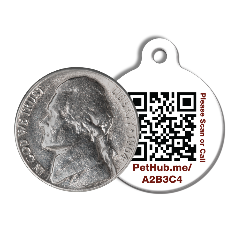 PetHub QR Pet ID Tag – Classic Aluminum by PetHub