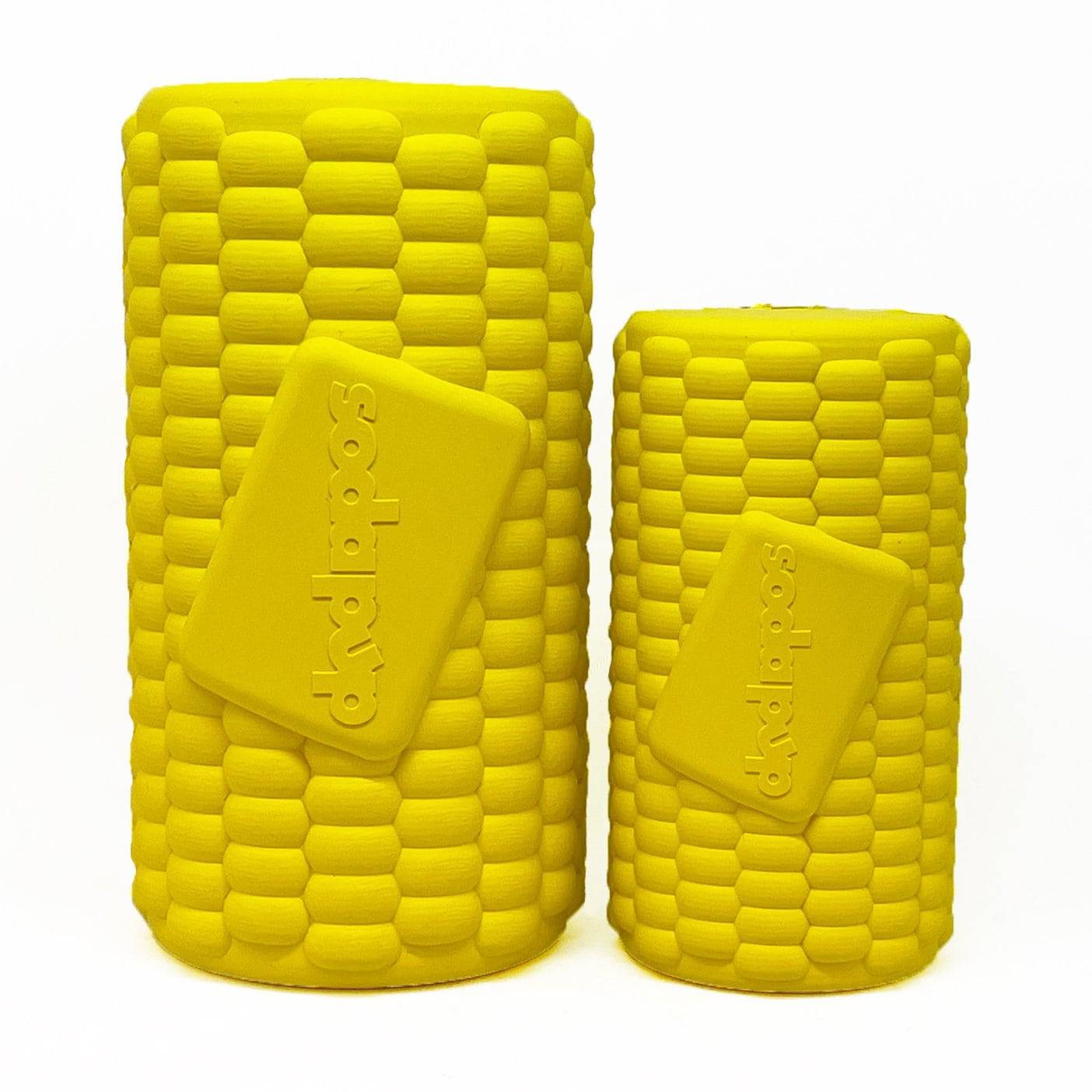Corn on the Cob Dog Toy - Durable Rubber Treat Dispenser | USA Made by SodaPup/True Dogs, LLC