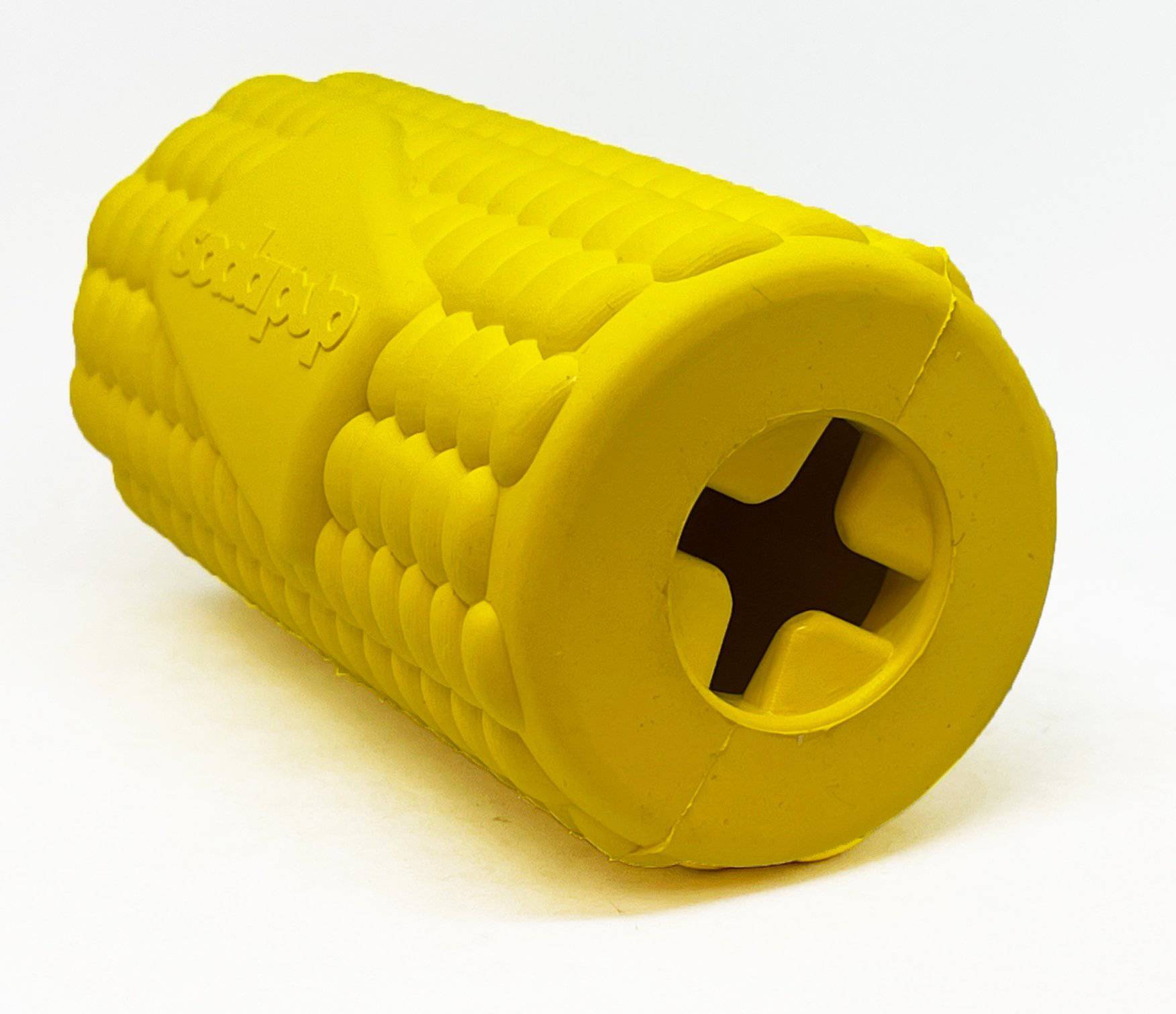 Corn on the Cob Dog Toy - Durable Rubber Treat Dispenser | USA Made by SodaPup/True Dogs, LLC