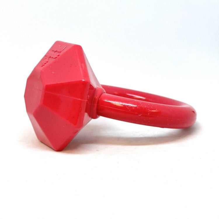 Diamond Ring Nylon Teething Ring for Puppies | Durable & USA Made by SodaPup/True Dogs, LLC