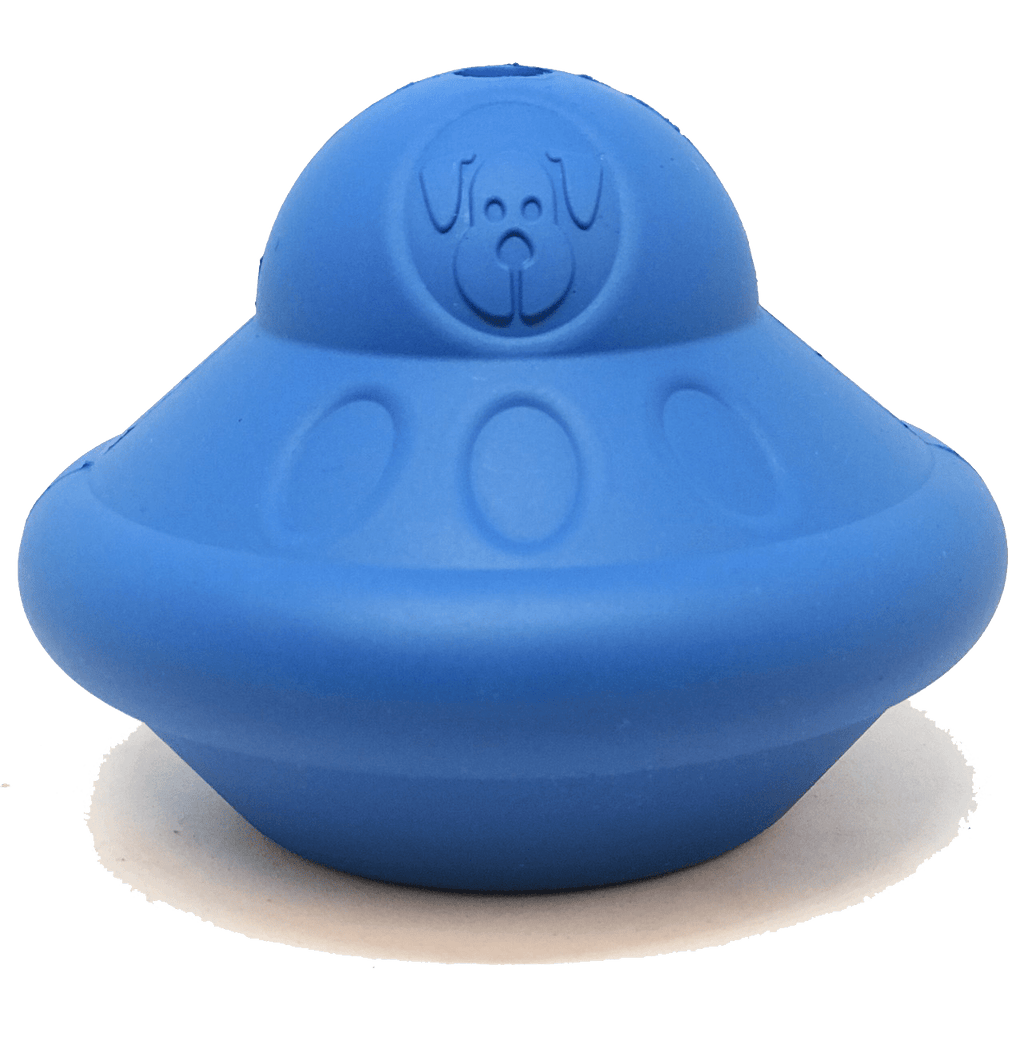 Flying Saucer Dog Toy - Durable UFO Chew Toy & Treat Dispenser | USA Made by SodaPup/True Dogs, LLC