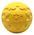 Industrial Dog Ball Rubber Chew Toy for Heavy Chewers | Yellow | USA Made | SodaPup by SodaPup/True Dogs, LLC