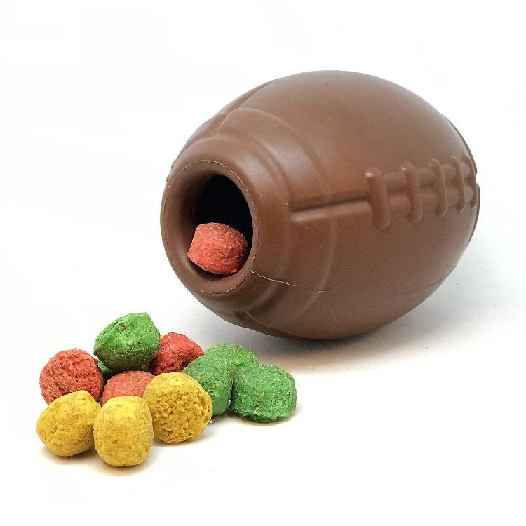 Football Dog Chew Toy & Treat Dispenser - USA Made | SodaPup by SodaPup/True Dogs, LLC