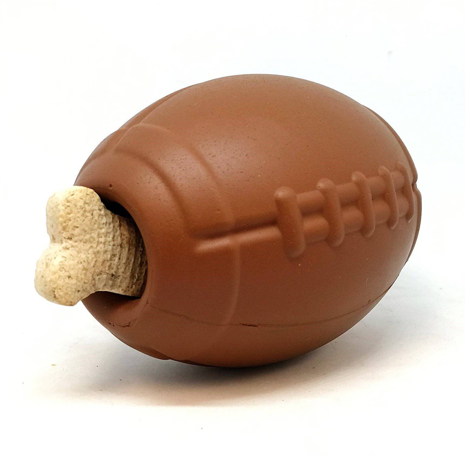 Football Dog Chew Toy & Treat Dispenser - USA Made | SodaPup by SodaPup/True Dogs, LLC