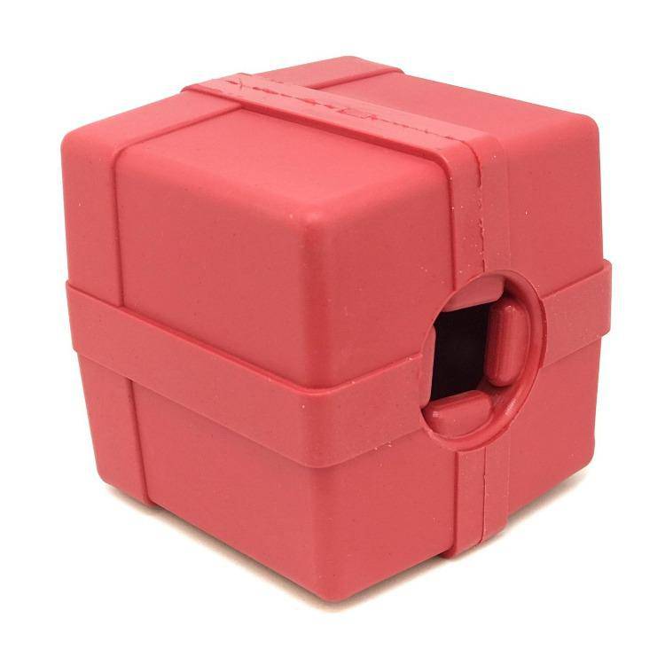 Gift Box eDispenser - Durable Rubber Treat Dispenser for Dogs | USA Made by SodaPup/True Dogs, LLC