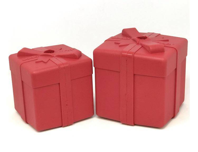 Gift Box eDispenser - Durable Rubber Treat Dispenser for Dogs | USA Made by SodaPup/True Dogs, LLC