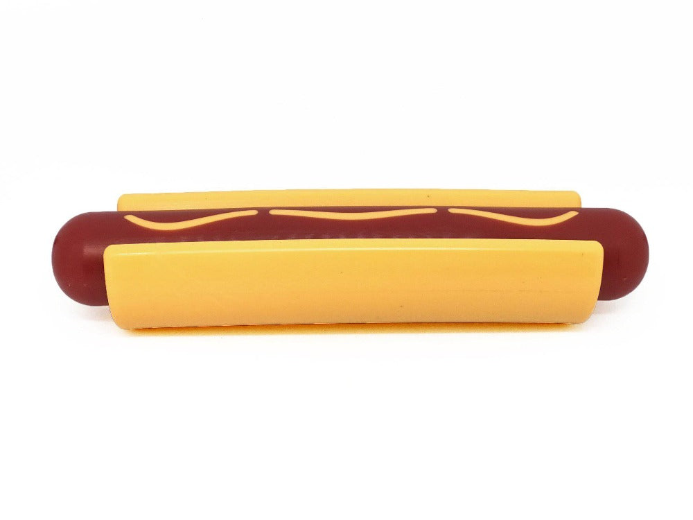 Hot Dog Nylon Dog Toy for Aggressive Chewers | USA Made | SodaPup by SodaPup/True Dogs, LLC