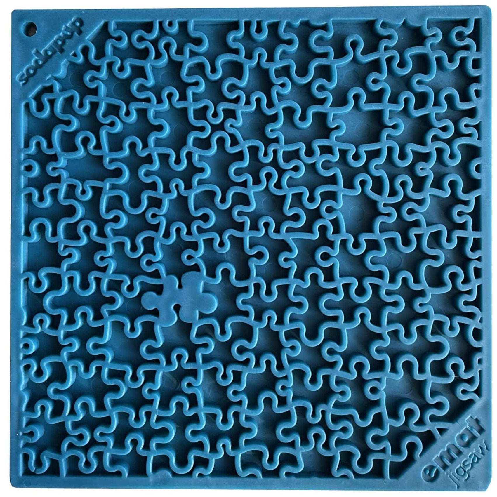 Jigsaw Puzzle eMat - Enrichment Lick Mat for Dogs and Cats | eMat Enrichment Toy for Anxiety Relief | USA Made by SodaPup/True Dogs, LLC