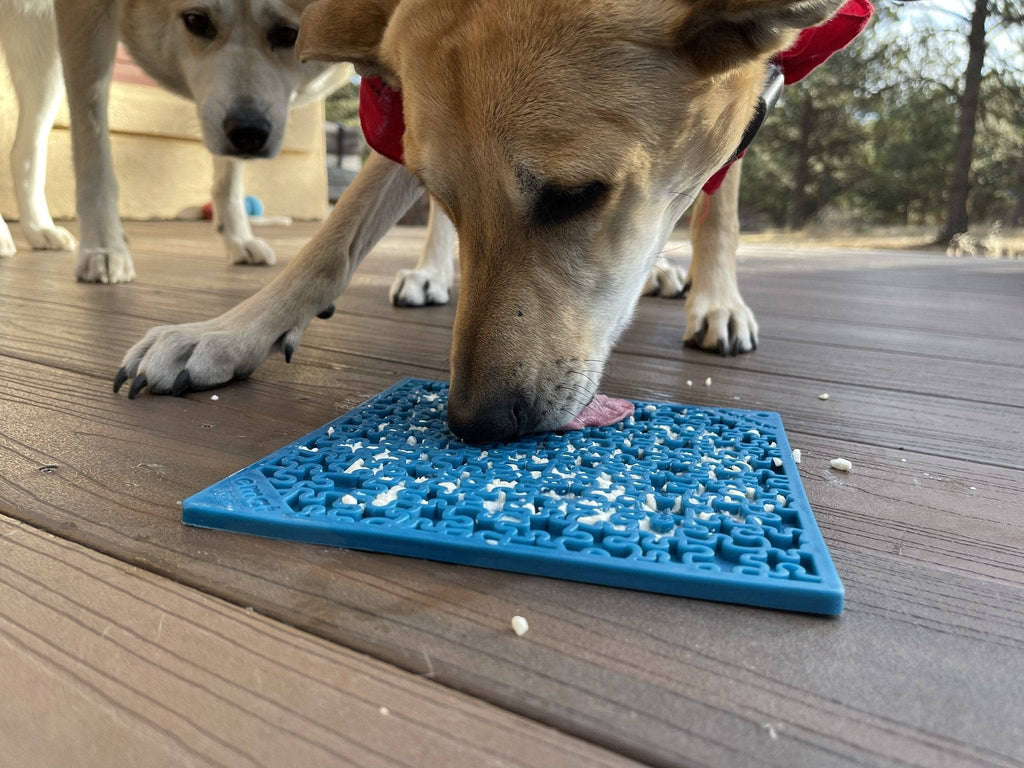 Jigsaw Puzzle eMat - Enrichment Lick Mat for Dogs and Cats | eMat Enrichment Toy for Anxiety Relief | USA Made by SodaPup/True Dogs, LLC