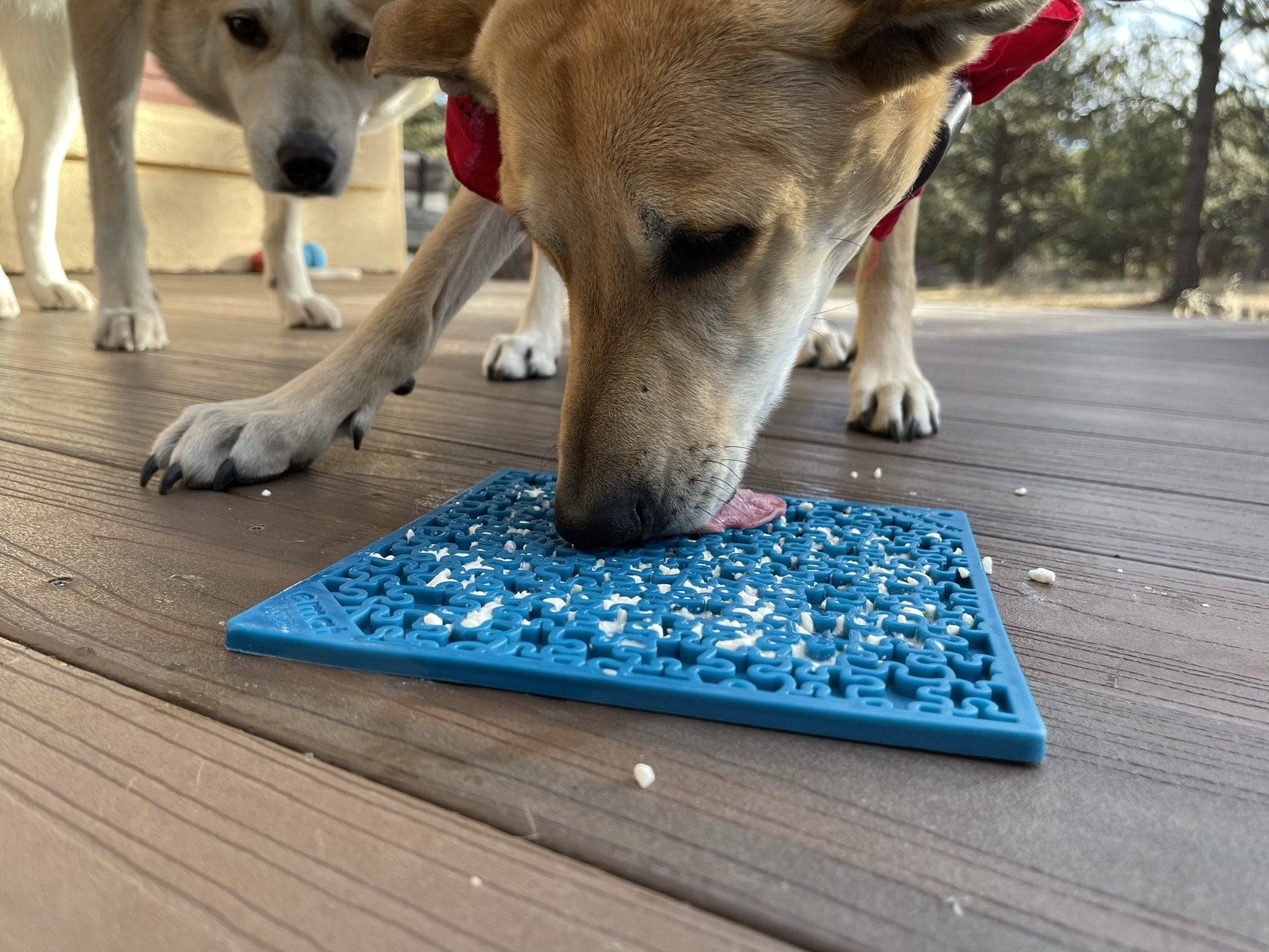Jigsaw Puzzle eMat - Enrichment Lick Mat for Dogs and Cats | eMat Enrichment Toy for Anxiety Relief | USA Made by SodaPup/True Dogs, LLC