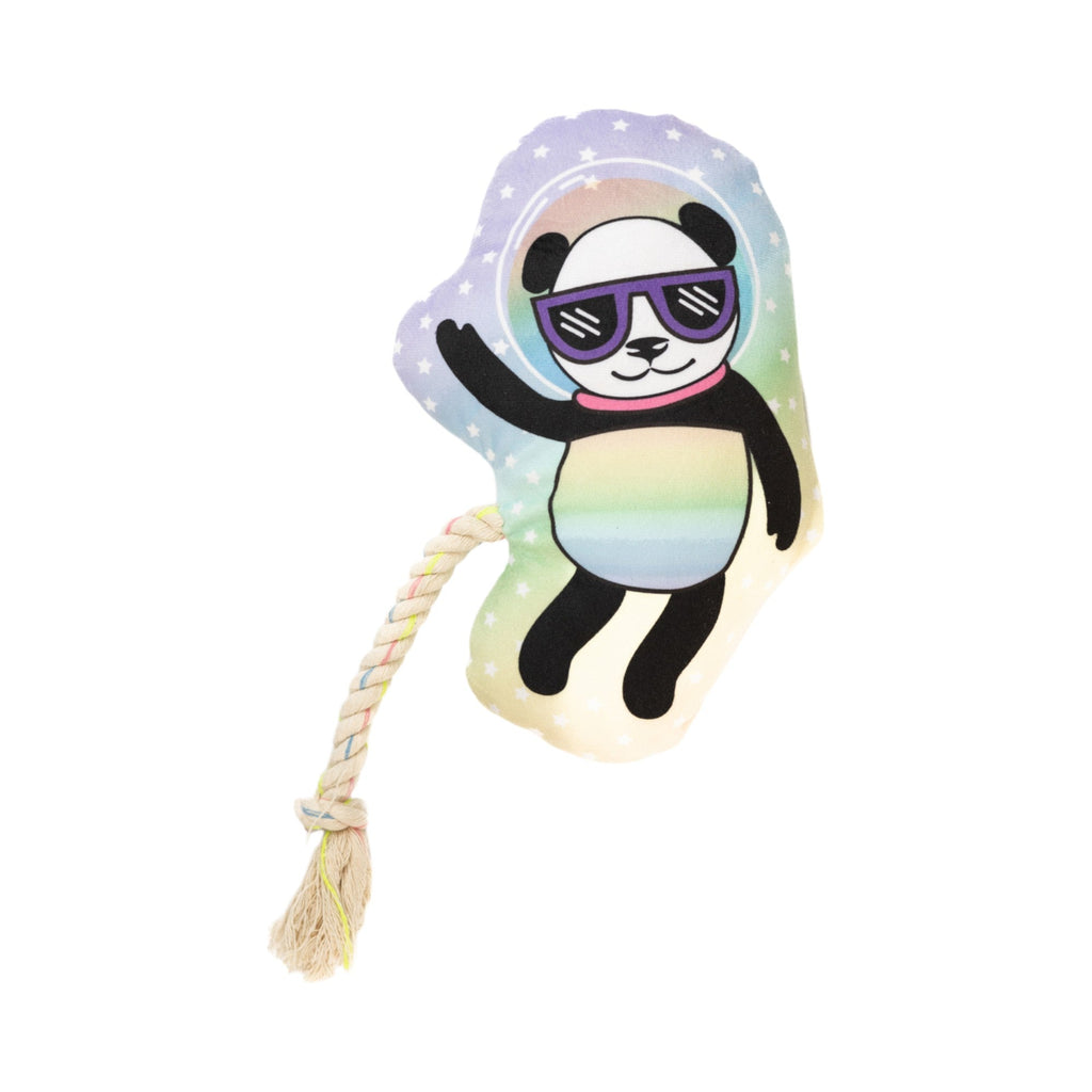 Space Panda Plush Dog Toy – with Squeaker & Crinkle Paper for Fun Play by American Pet Supplies