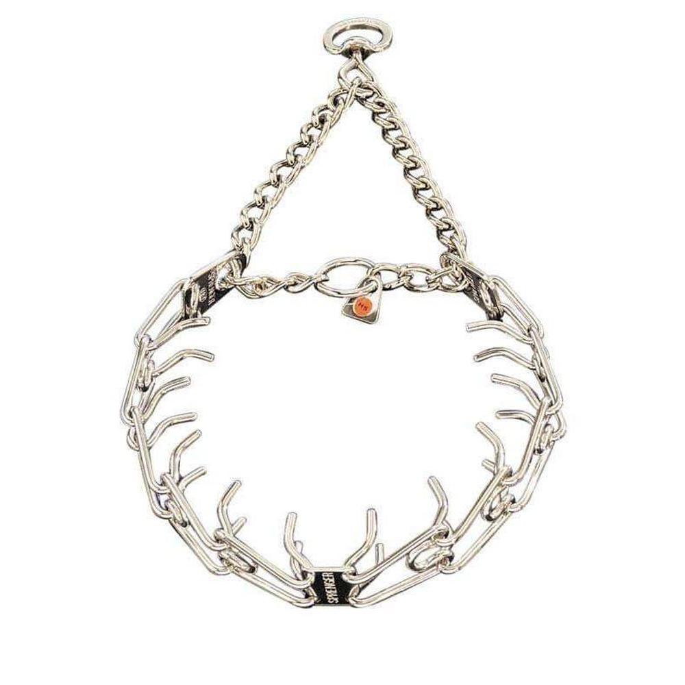 Herm Sprenger - ULTRA-PLUS Training Collar with Center-Plate and Assembly Chain - Stainless Steel by Dogline