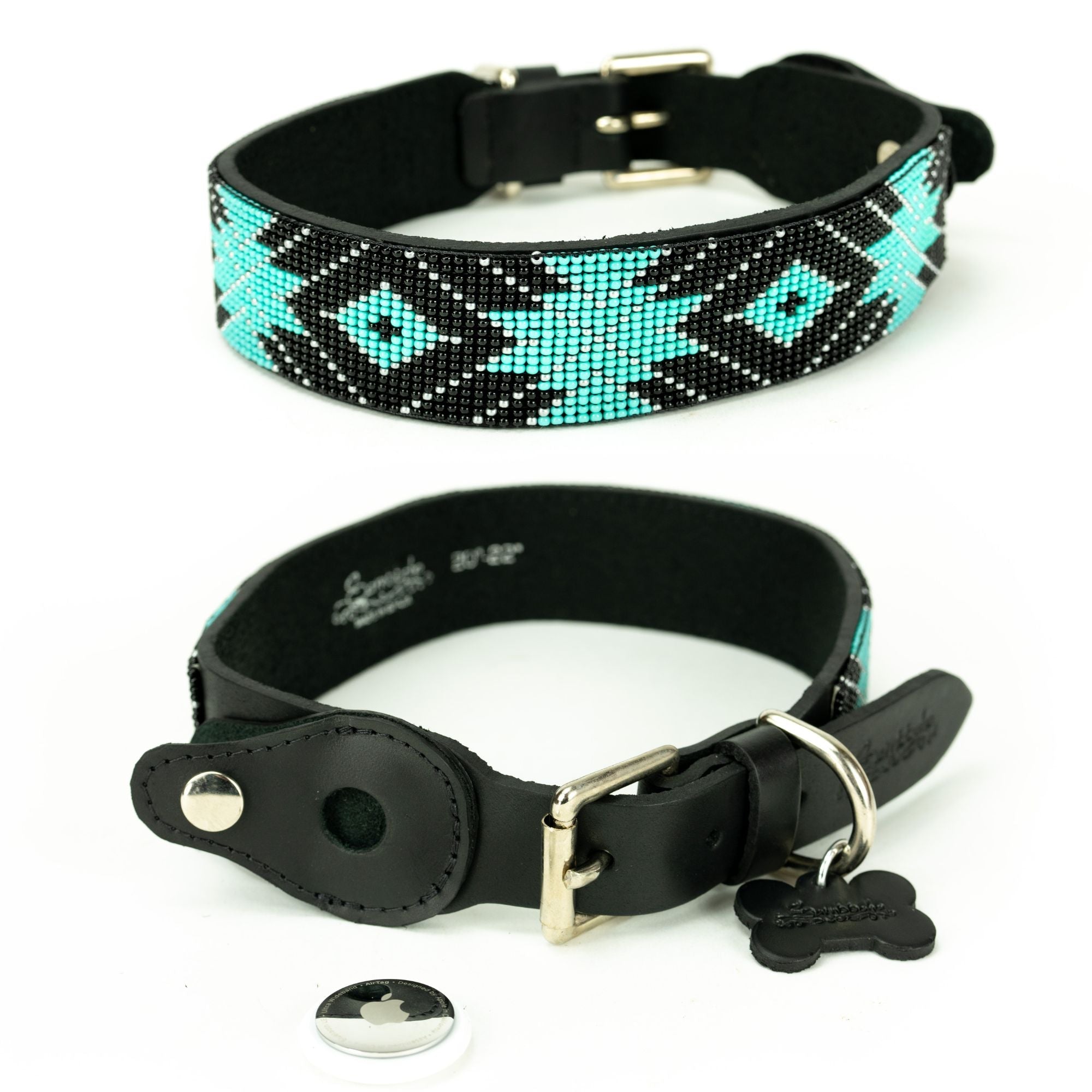 Saint Barth Sambboho dog collar (with AirTag holder) by Sambboho