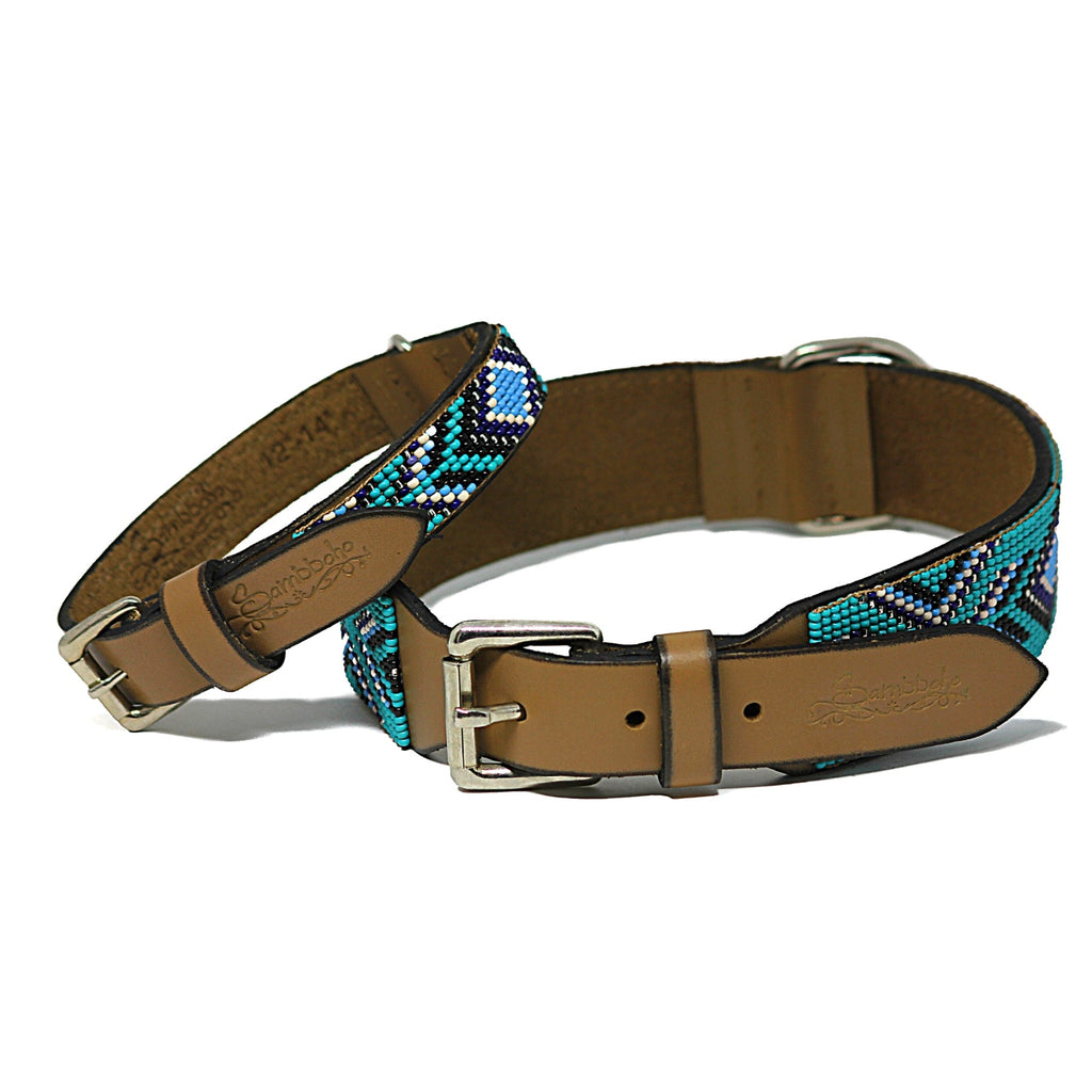 Saint Tropez Sambboho dog collar (with center D-ring) by Sambboho