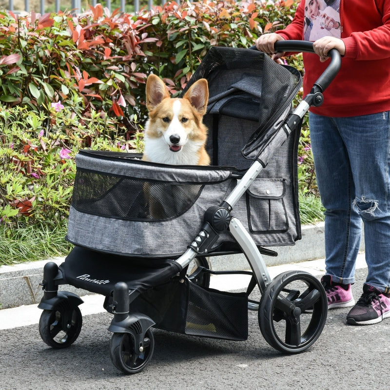 Travel Pet Stroller with Adjustable Handlebar by Furr Baby Gifts