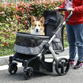 Travel Pet Stroller with Adjustable Handlebar by Furr Baby Gifts