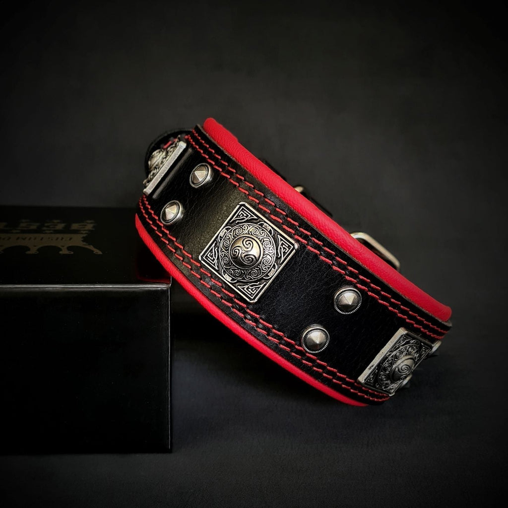The "Eros" collar 2 inch wide by Bestia Dog Gear