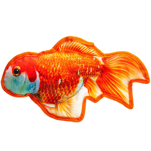12" Tropical Goldfish Dog Fish Toy by Dogline