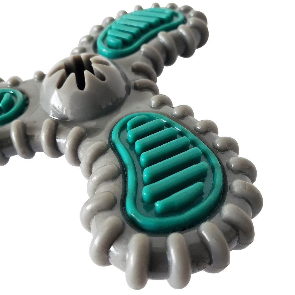 TPR Dental Spinner Dog Chew Toy – Durable Dental Care Fun for Light to Medium Chewers by American Pet Supplies