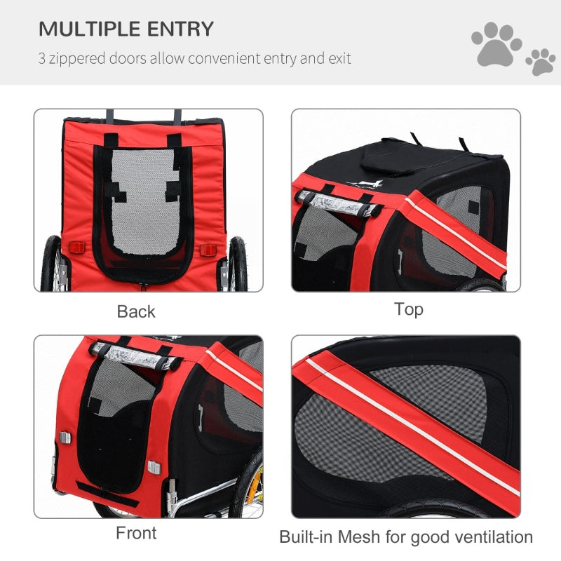Bike Trailer Cargo Cart for Dogs and Pets by Furr Baby Gifts