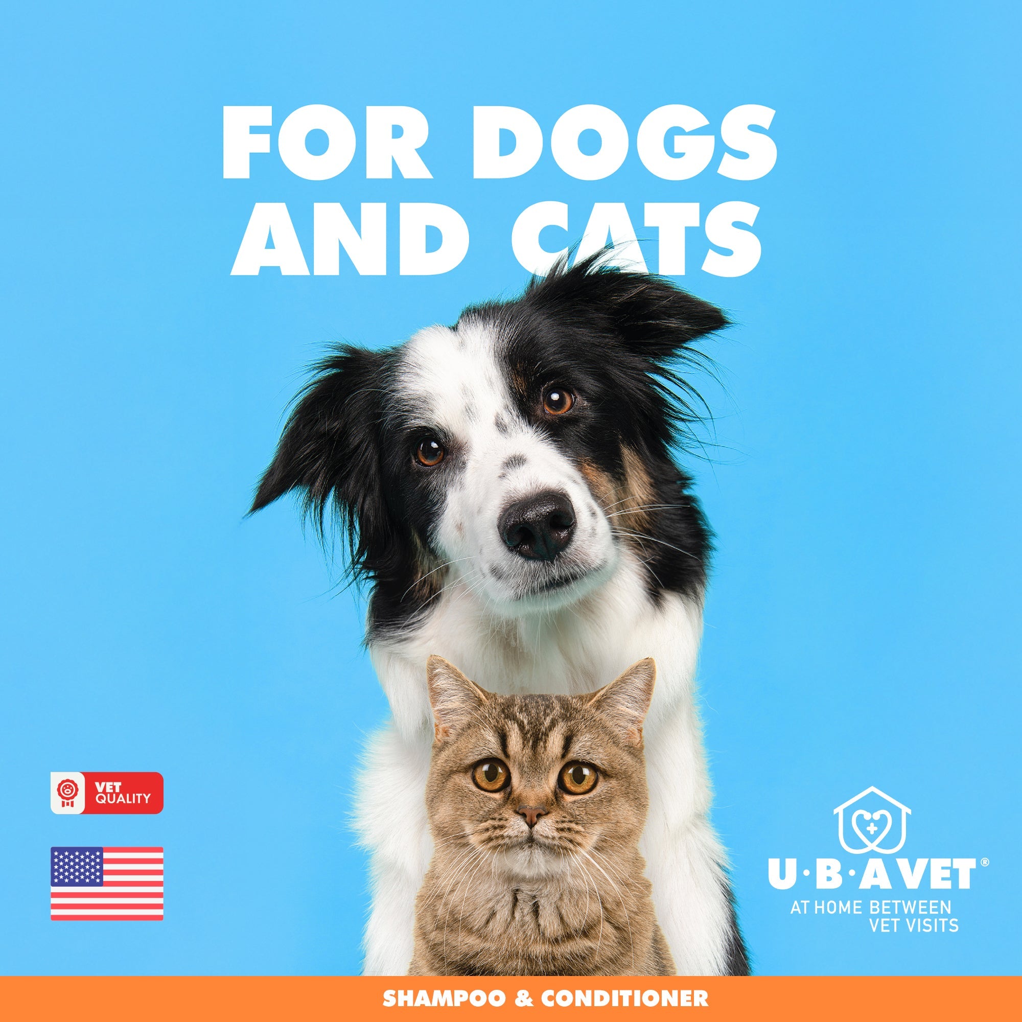UBAVET Aloe & Oatmeal Shampoo for Dogs & Cats – Gentle, Moisturizing Cleanser for Sensitive Skin (16.9 fl oz / 500ml) by American Pet Supplies