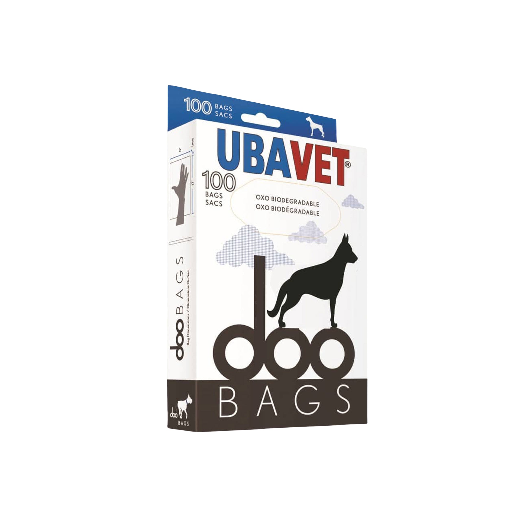 UBAVET DOO Extra-Long Waste Bags for Dogs & Cats – 100-Pack, Durable & Unscented by American Pet Supplies