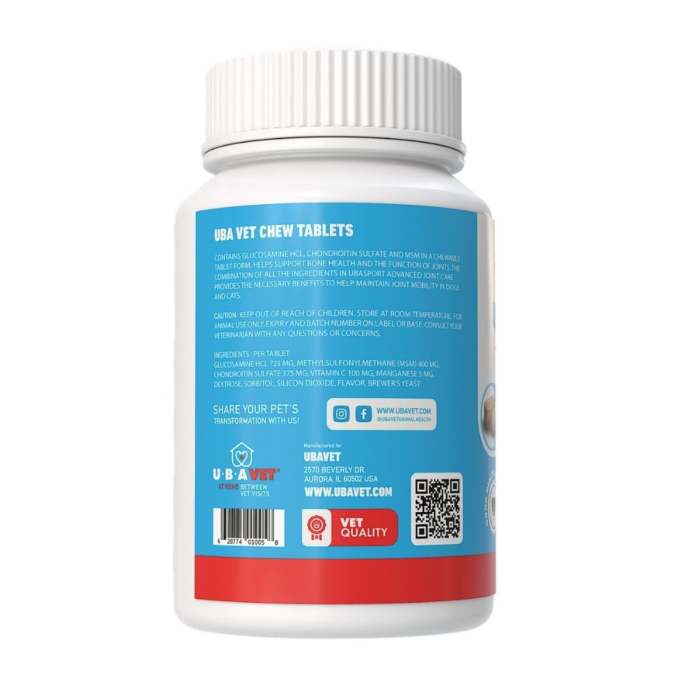 UBAVET Joint Support Advanced Joint Care Chew Tablets for Dogs & Cats by American Pet Supplies