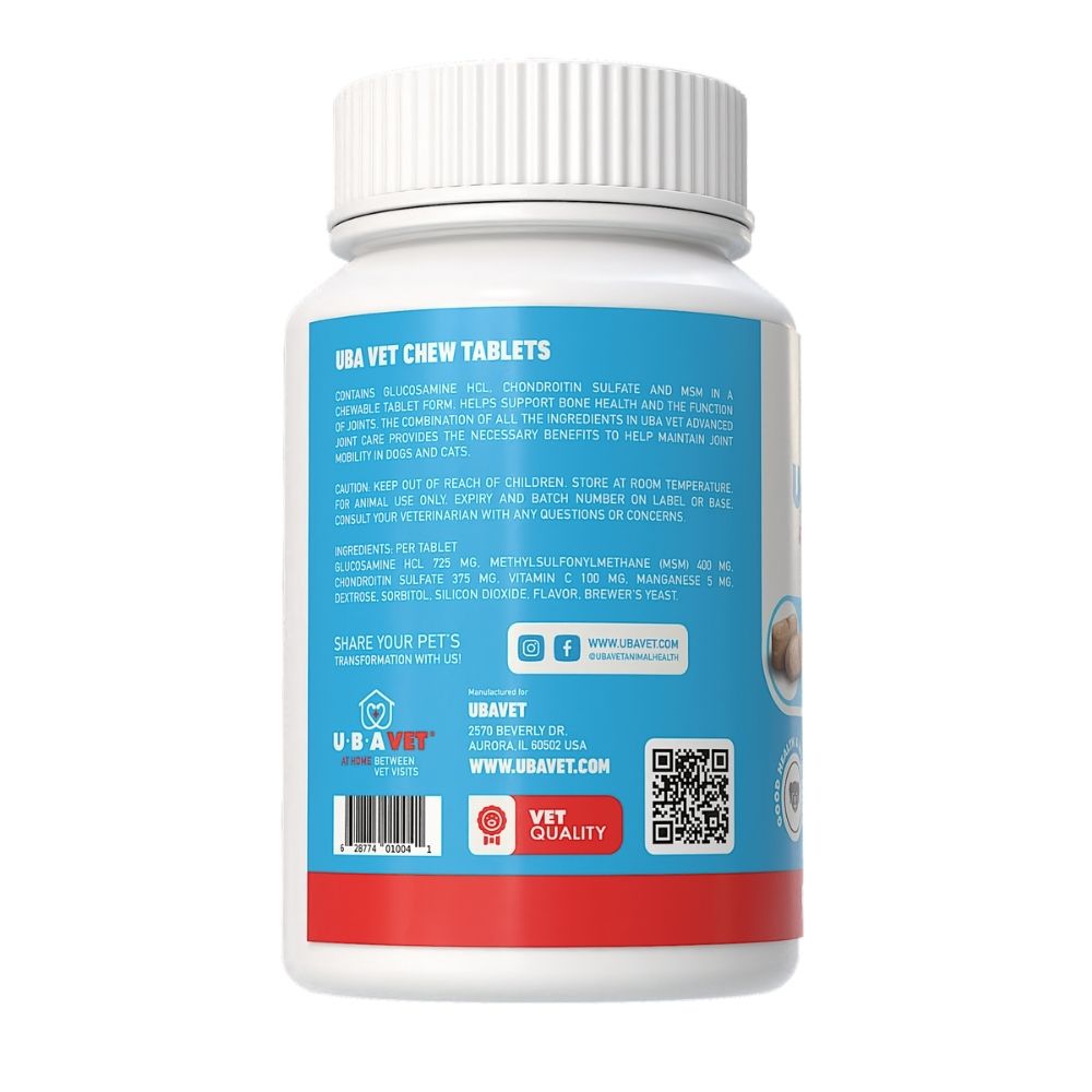 UBAVET Joint Support Advanced Joint Care Chew Tablets for Dogs & Cats by American Pet Supplies