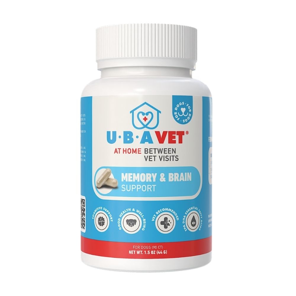 UBAVET Memory & Brain Support for Senior Dogs – 90 ct Cognitive Health Supplement by American Pet Supplies