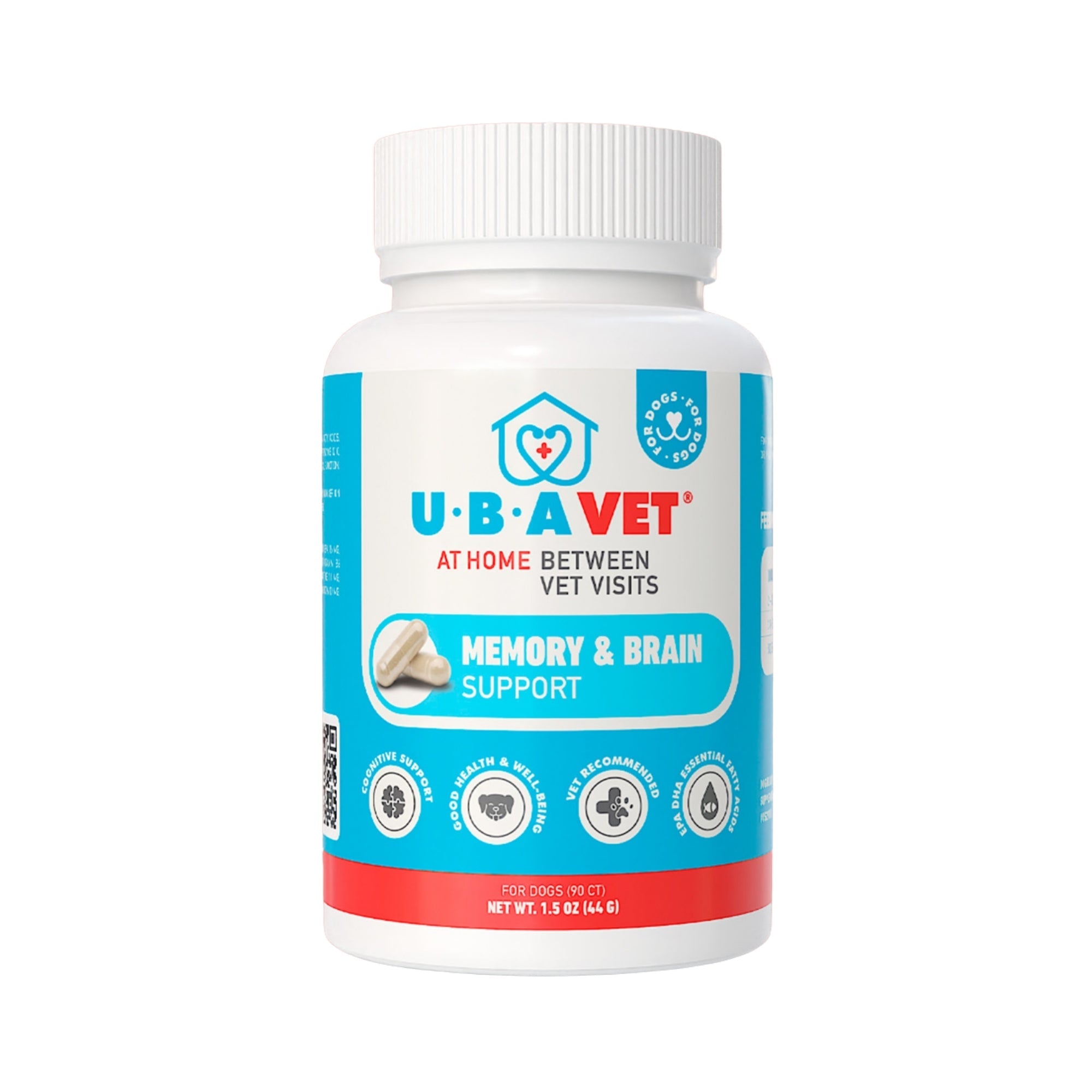UBAVET Memory & Brain Support for Senior Dogs – 90 ct Cognitive Health Supplement by American Pet Supplies