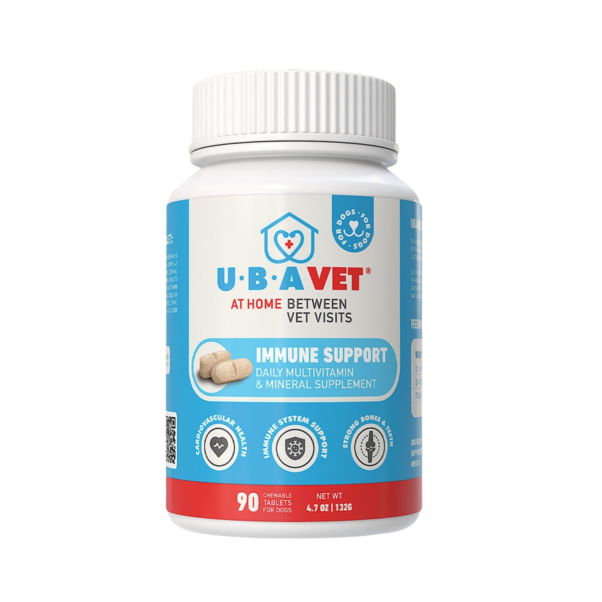 UBAVET Immune Support Daily Multi-Vitamin & Mineral Tablets for Dogs – 90 ct by American Pet Supplies