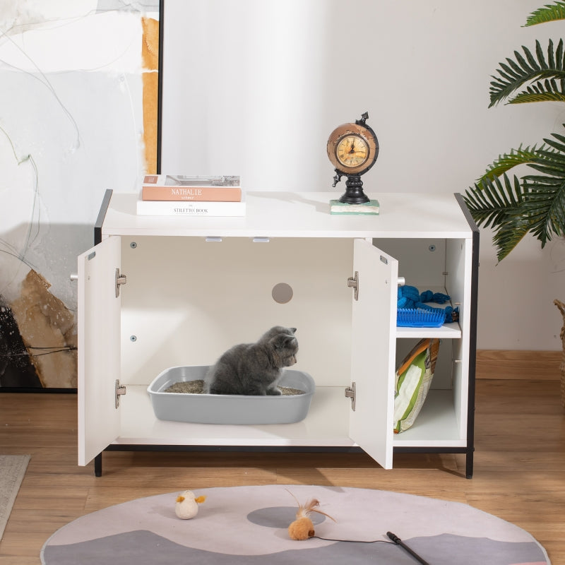 Hidden Cat Litter Box Enclosure by Furr Baby Gifts