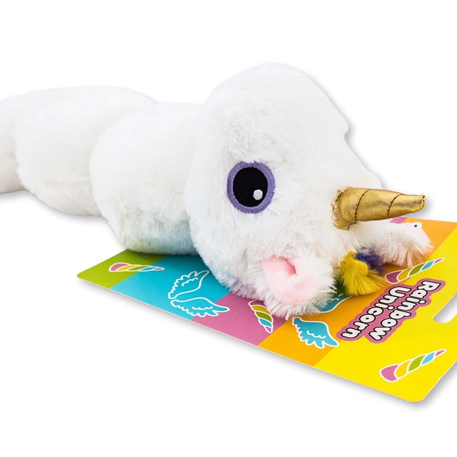 Colorful Unicorn Magical Creature Plush Dog Toy – with Squeaker & Crinkle Paper for Fun Play by American Pet Supplies