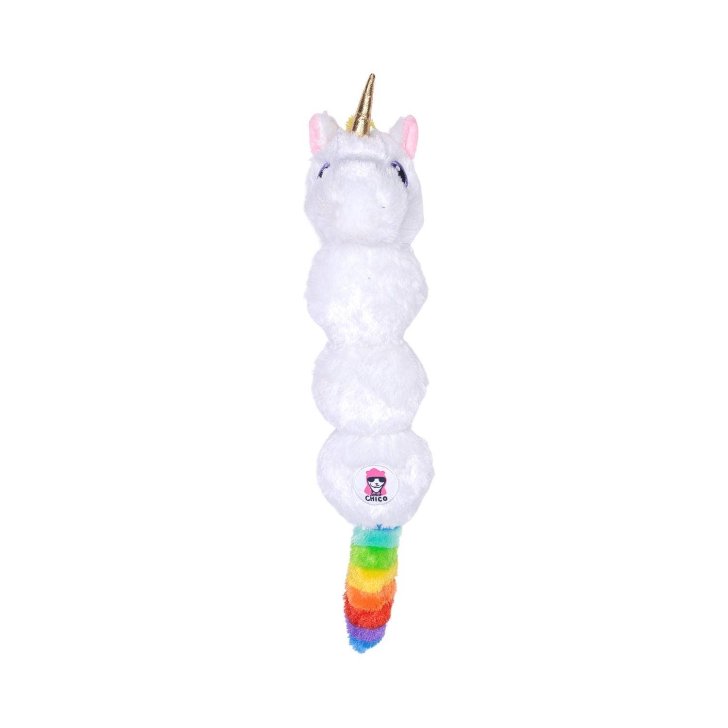 Colorful Unicorn Magical Creature Plush Dog Toy – with Squeaker & Crinkle Paper for Fun Play by American Pet Supplies