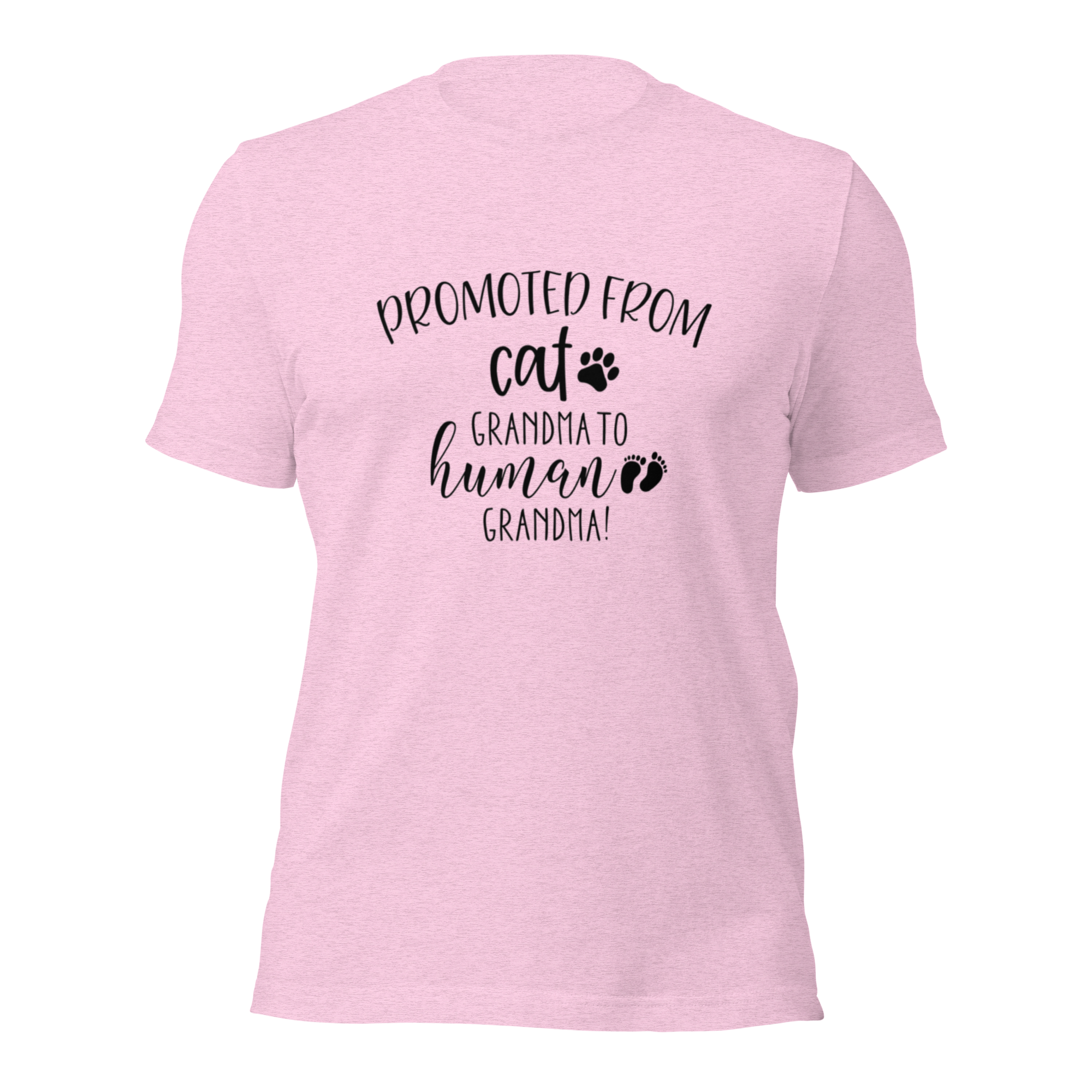 Promoted from Cat Grandma to Human Grandma T-Shirt by Furr Baby Gifts
