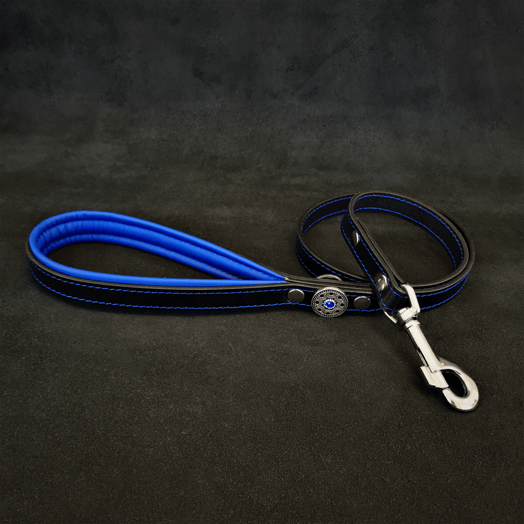 The ''Bijou'' harness Black & Blue Small to Medium Size by Bestia Dog Gear