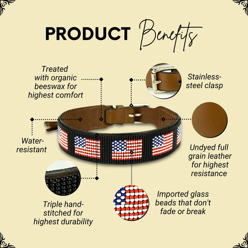 USA Sambboho dog collar by Sambboho